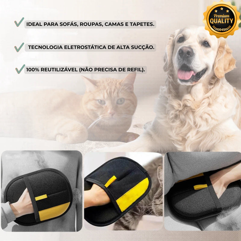 Luva Removedora PetZero Pelos™ – Sua casa livre de pelos em segundos