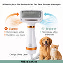 Escova Secadora LumiPet™ Elétrica 2 Em 1 | Seca e Remove Pelos